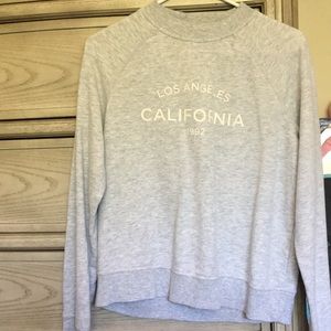 Cute simple grey with white lettering sweater